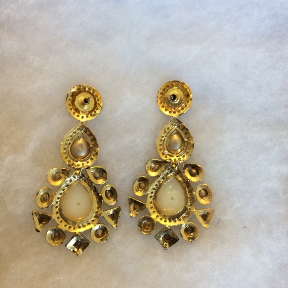 Kundan earrings - Picture 2 of 2